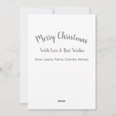 Weihnachtsdekorationen Feiertagskarte (Rückseite)