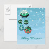 Weihnachtsdekorationen Feiertagspostkarte (Vorne/Hinten)