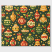 Weihnachtsdekorationen Geschenkpapier (Flach)