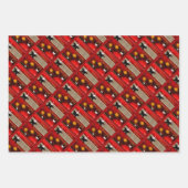 Weihnachtsdekorationen Geschenkpapier Set (Vorderseite 3)