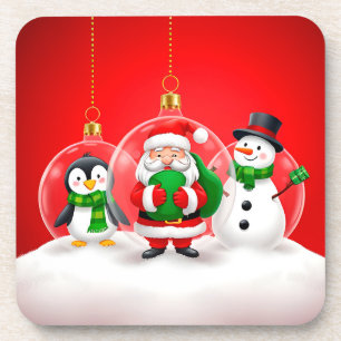 Weihnachtsdekorationen Getränkeuntersetzer