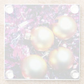 Weihnachtsdekorationen Glasuntersetzer (Rückseite)