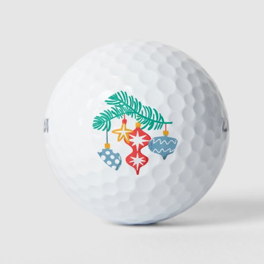 Weihnachtsdekorationen Golfball (Vorderseite)