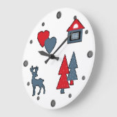 Weihnachtsdekorationen Große Wanduhr (Winkel)