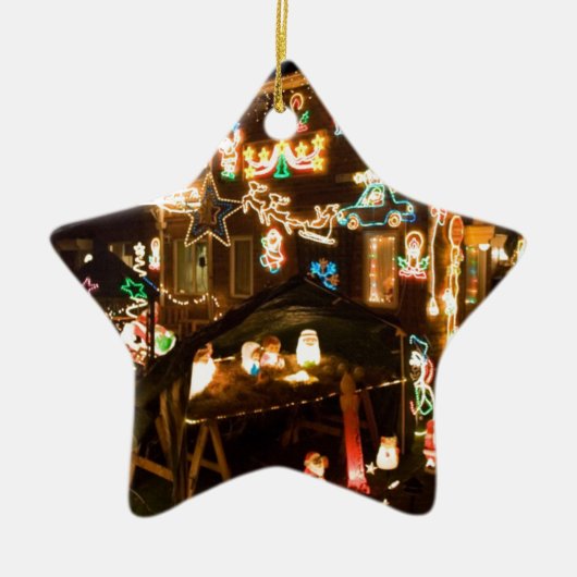 Weihnachtsdekorationen im Freien Keramik Ornament (Vorne)