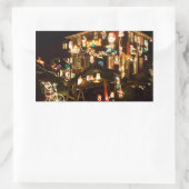 Weihnachtsdekorationen im Freien Rechteckiger Aufkleber (Tasche)