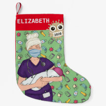 Weihnachtsdekorationen im Nurses-Bahnhof