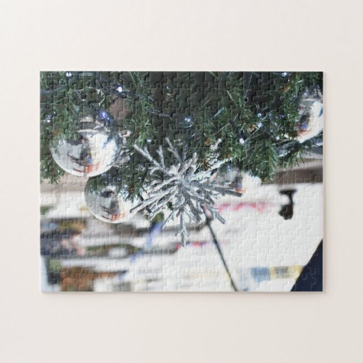 Weihnachtsdekorationen in London, England Puzzle (Horizontal)