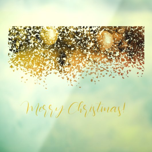 Weihnachtsdekorationen in Punkten Fensteraufkleber (Blatt 3)