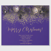 Weihnachtsdekorationen in Punkten Geschenkpapier (Flach)