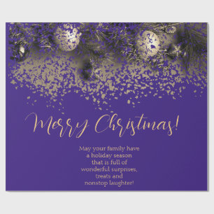 Weihnachtsdekorationen in Punkten Geschenkpapier