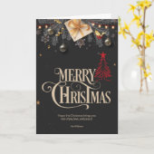 Weihnachtsdekorationen Karte (Gelbe Blume)