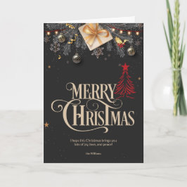 Weihnachtsdekorationen Karte