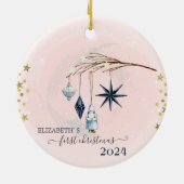 Weihnachtsdekorationen Keramik Ornament (Hinten)