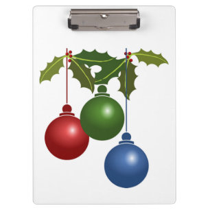WEIHNACHTSDEKORATIONEN KLEMMBRETT