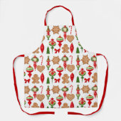 Weihnachtsdekorationen Lebkuchen Bonbons Schürze (Vorderseite)