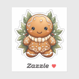 Weihnachtsdekorationen Lebkuchen gebacken mit Lieb Aufkleber