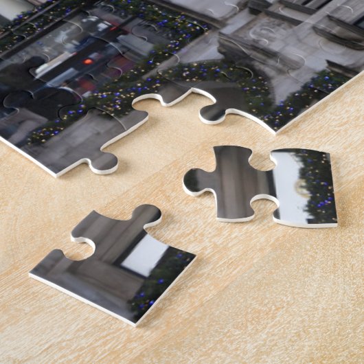 Weihnachtsdekorationen, London, England, Großbrita Puzzle (Seite)