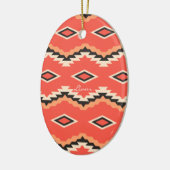 Weihnachtsdekorationen nach Native Tribal Muster Keramik Ornament (Links)