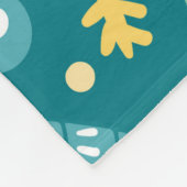 Weihnachtsdekorationen nahtlos Muster. Bright-Prot Fleecedecke (Ecke)