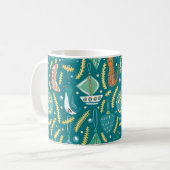 Weihnachtsdekorationen nahtlos Muster. Bright-Prot Kaffeetasse (Vorderseite Links)