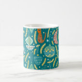 Weihnachtsdekorationen nahtlos Muster. Bright-Prot Kaffeetasse (Mittel)