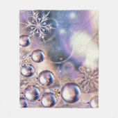 Weihnachtsdekorationen Ornamente Fleecedecke (Vorderseite)