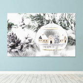 Weihnachtsdekorationen Ornamente Leinwanddruck (Insitu (Holzboden))