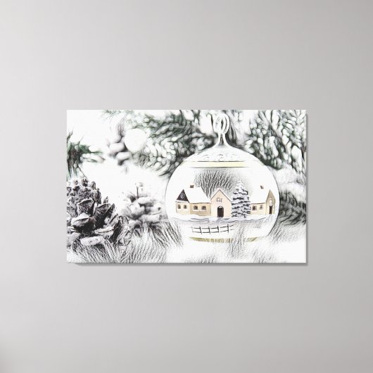 Weihnachtsdekorationen Ornamente Leinwanddruck (Vorderseite)