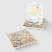 Weihnachtsdekorationen Ornamente Steinuntersetzer (Seitenansicht)