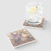 Weihnachtsdekorationen Ornamente Steinuntersetzer (Seitenansicht)