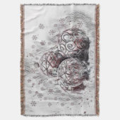 Weihnachtsdekorationen Ornamente Tischset Decke (Vorderseite Vertikal)