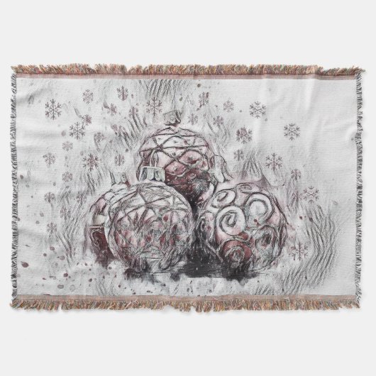 Weihnachtsdekorationen Ornamente Tischset Decke (Vorderseite)