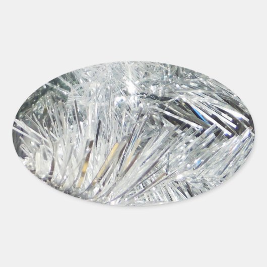 Weihnachtsdekorationen Ovaler Aufkleber (Vorderseite)