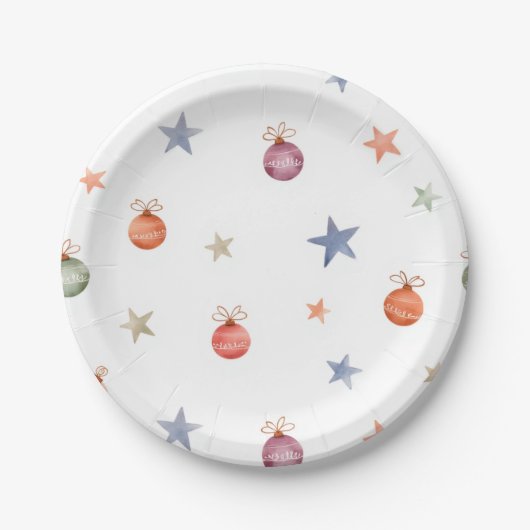 Weihnachtsdekorationen  pappteller (Vorderseite)