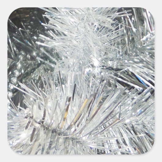 Weihnachtsdekorationen Quadratischer Aufkleber (Vorderseite)