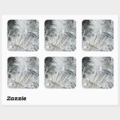 Weihnachtsdekorationen Quadratischer Aufkleber (Blatt)