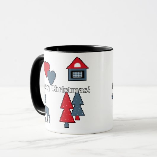 Weihnachtsdekorationen Tasse (Vorderseite Links)