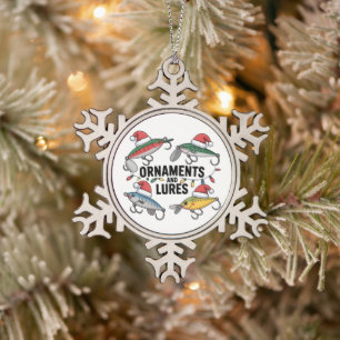 Weihnachtsdekorationen und Köder Lustiger Weihnach Schneeflocken Zinn-Ornament