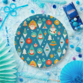 Weihnachtsdekorationen und Weihnachtsdekorationen Pappteller (Party)