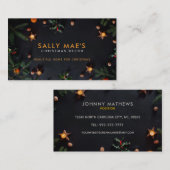 Weihnachtsdekorationen Visitenkarten Visitenkarte (Vorne/Hinten)