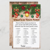 Weihnachtsdekorationen Was ist in deinem Handtasch (Vorne/Hinten)