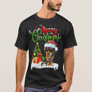 Weihnachtsdekorationen Weihnachtsfeiertag Dackel H T-Shirt