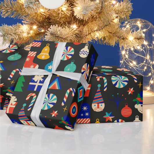 Weihnachtsdekorationen, Zierkollektion Geschenkpapier (Feiertage)