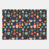 Weihnachtsdekorationen, Zierkollektion Geschenkpapier Set (Vorderseite 3)