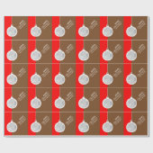Weihnachtsdekorationsball Geschenkpapier (Flach)