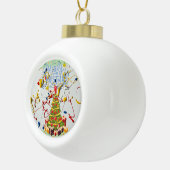 Weihnachtsdekorationsball Keramik Kugel-Ornament (Rechts)