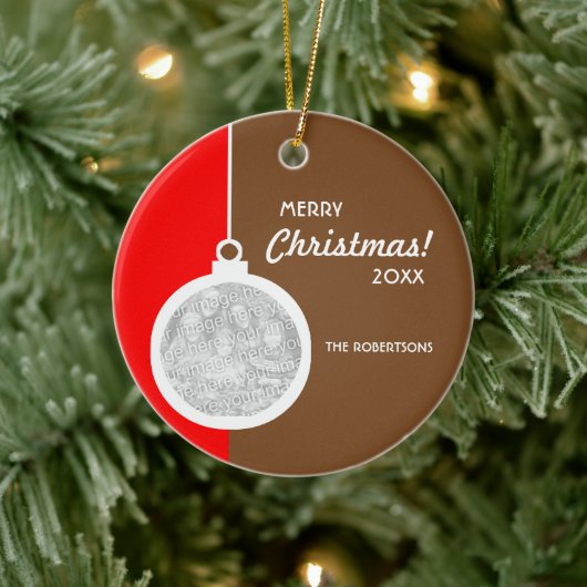 Weihnachtsdekorationsball Keramikornament (Baum)