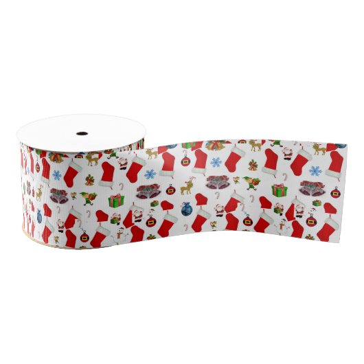 Weihnachtsdekorationsband Ripsband (Spule)