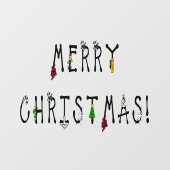 Weihnachtsdekorationsbüro, Zuhause & Store Vinyl Fensteraufkleber (Blatt)